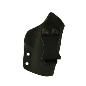 Direct Hit for a Kimber Micro 9 3.15", r/h, Hybrid, Black Kydex, Black Leather Lining, Clip, Canted